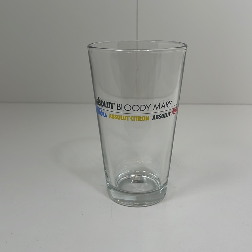 NWOT Absolut Bloody Mary Pint Glass - Absolute Vodka, Citron, & Peppar